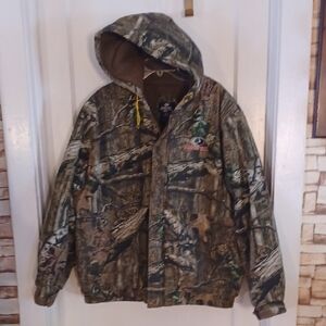 Mossy Oak Break-Up Infinity Camouflage Jacket Insulated Hooded Coat Size 2xlarge